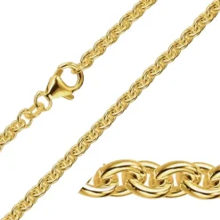 BNH anker rund halskæde i 14 karat guld 40 cm x 2,7 mm