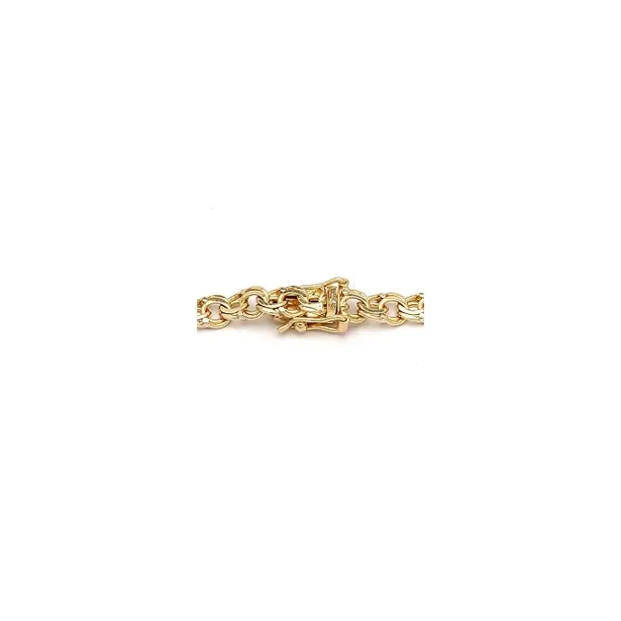 BNH bismarkarmbånd i 8 karat guld 21,0 cm x 4,5 mm