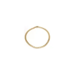 BNH bismarkarmbånd i 8 karat guld 17 cm x 3,5 mm