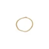 BNH bismarkarmbånd i 14 karat guld 21,0 cm x 3,5 mm