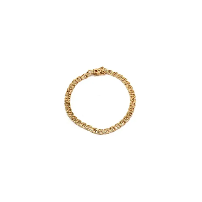 BNH bismarkarmbånd i 14 karat guld 17 cm x 6,1 mm