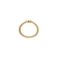 BNH bismarkarmbånd i 8 karat guld 17 cm x 4,5 mm