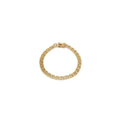 BNH bismarkarmbånd i 8 karat guld 18,5 cm x 4,5 mm
