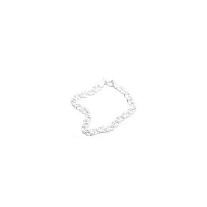 BNH bismarkarmbånd i sølv 18,5 cm x 6,5 mm