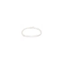 BNH bismarkarmbånd i sølv 14 cm x 3,5 mm