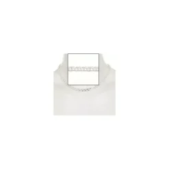 BNH bismarkkæde i sølv 42 cm x 6,5 mm