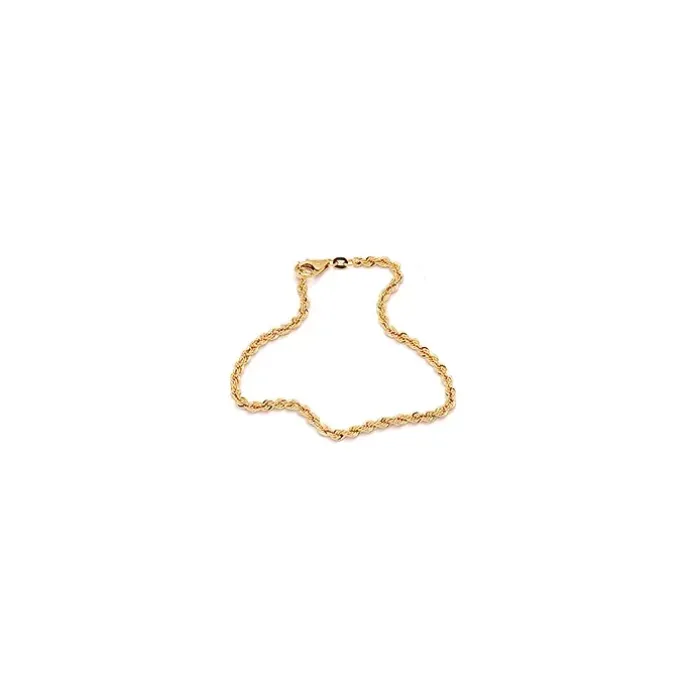 BNH cordelarmbånd i 14 karat guld 18,5 cm x 2,7 mm