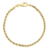 BNH cordelarmbånd i 8 karat guld 21 cm x 2,7 mm