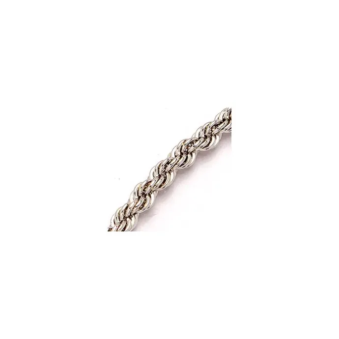 BNH cordelarmbånd i 14 karat hvidguld 17 cm x 2,7 mm