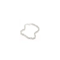 BNH cordelarmbånd i sølv 17 cm x 4,5 mm