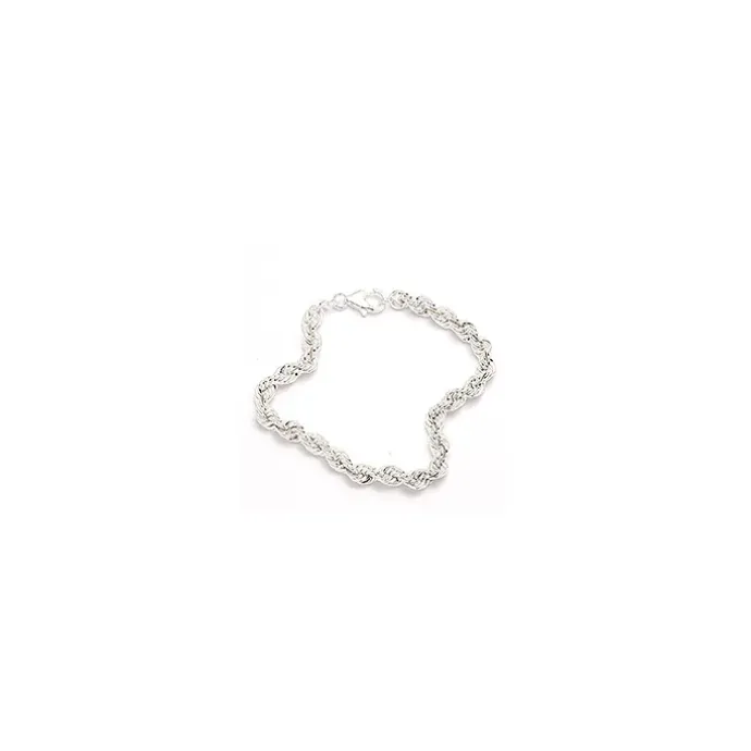 BNH cordelarmbånd i sølv 17 cm x 4,5 mm