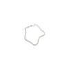 BNH cordelarmbånd i sølv 17 cm x 3,2 mm