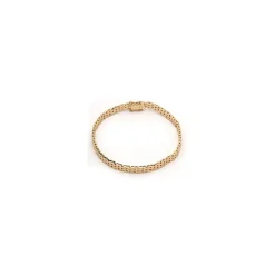 BNH murstenarmbånd i 14 karat guld 18,5 cm x 5,0 mm
