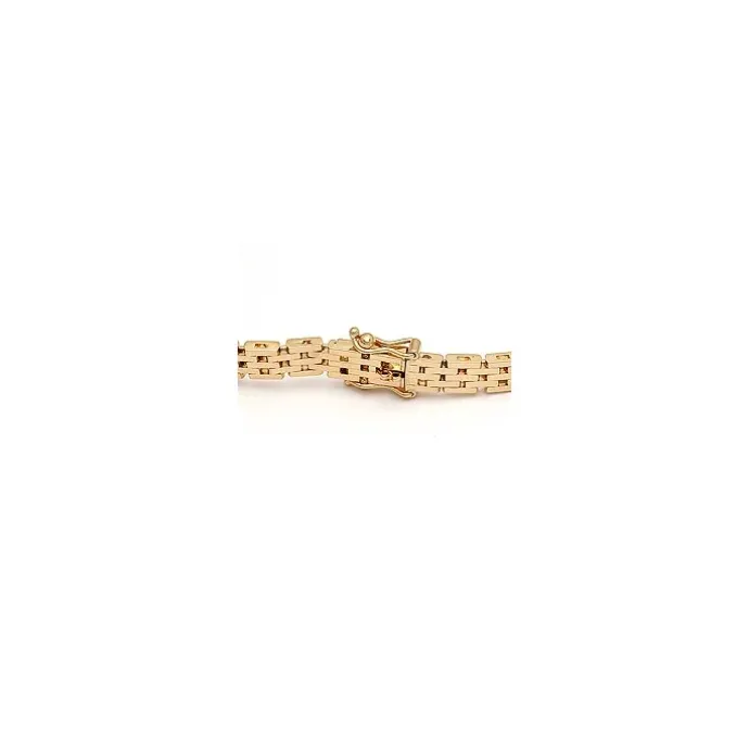 BNH murstenarmbånd i 14 karat guld 21,0 cm x 5,0 mm