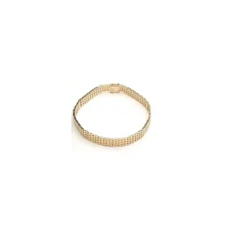 BNH murstenarmbånd i 14 karat guld 21,0 cm x 9,0 mm
