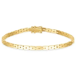 BNH murstenarmbånd i 14 karat guld 21 cm x 3,0 mm