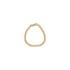 BNH panserarmbånd i 8 karat guld 18,5 cm x 4,7 mm