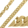 BNH panserarmbånd i 14 karat guld 21 cm x 6,8 mm