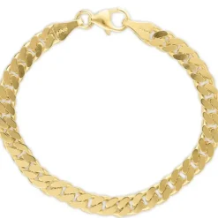 BNH panserarmbånd i 14 karat guld 21 cm x 7,8 mm