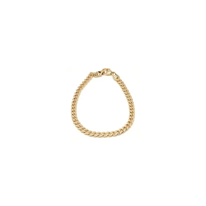 BNH panserarmbånd i 8 karat guld 21 cm x 4,7 mm