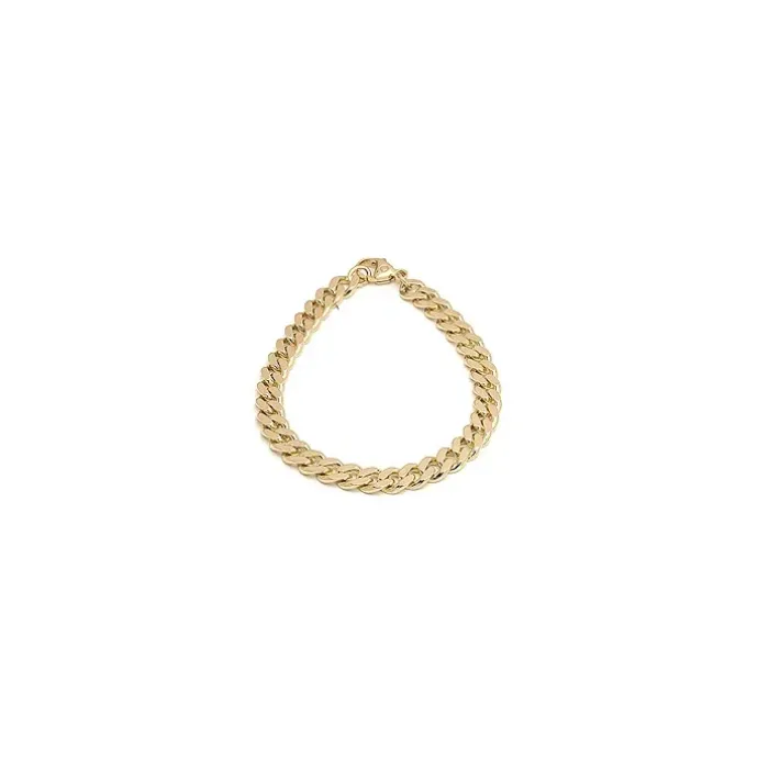 BNH panserarmbånd i 8 karat guld 21 cm x 6,1 mm