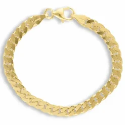 BNH panserarmbånd i 14 karat guld 18,5 cm x 5,3 mm
