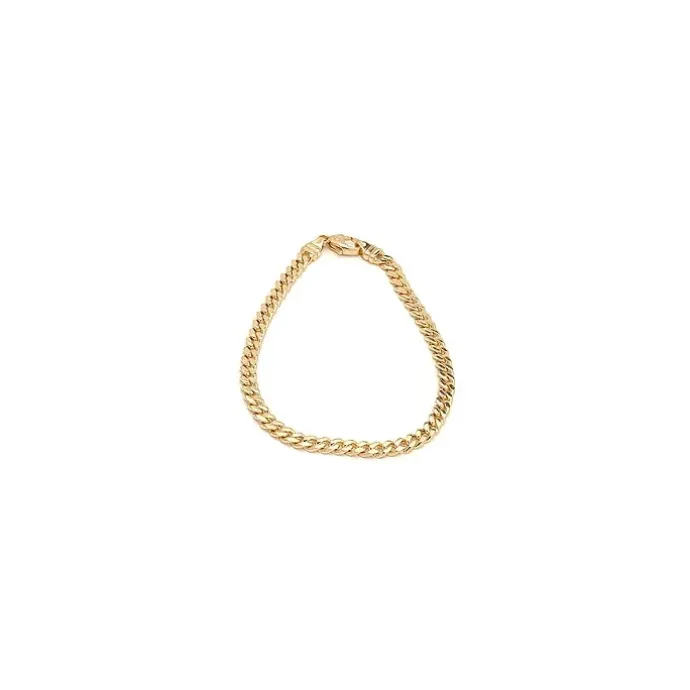 BNH panserarmbånd i 8 karat guld 18,5 cm x 4,0 mm