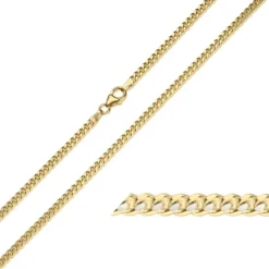 BNH panserarmbånd i 8 karat guld 18,5 cm x 2,4 mm
