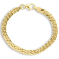 BNH panserarmbånd i forgyldt sølv 18,5 cm x 5,4 mm