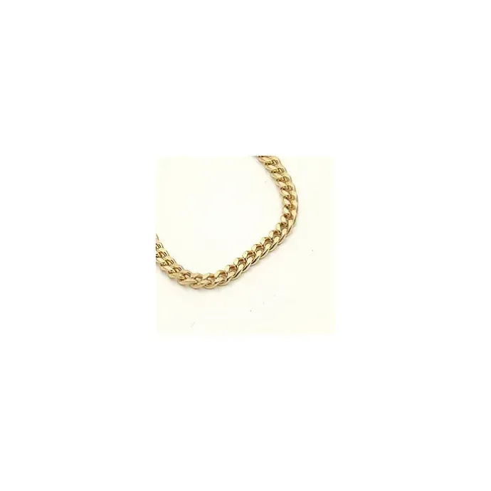 BNH panserarmbånd i forgyldt sølv 17 cm x 1,3 mm