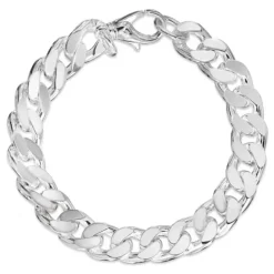 BNH panserarmbånd i sølv 23 cm x 12,6 mm