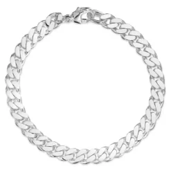 BNH panserarmbånd i sølv 21 cm x 5,4 mm