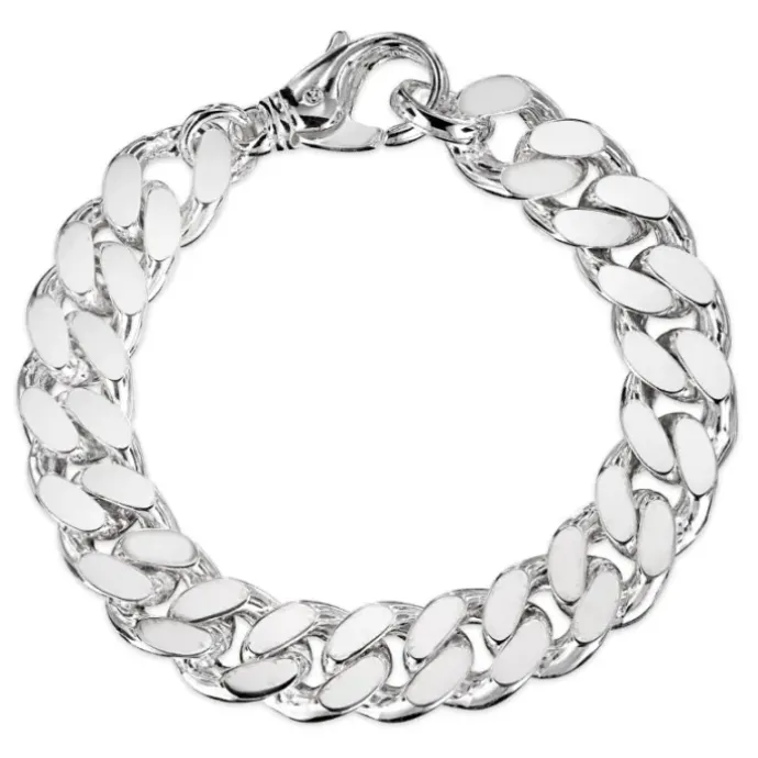 BNH panserarmbånd i sølv 18,5 cm x 10,5 mm