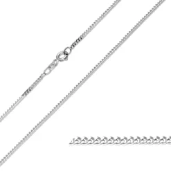 BNH panserarmbånd i sølv 21 cm x 1,8 mm