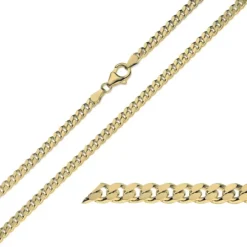BNH panserkæde i 8 karat guld 50 cm x 3,3 mm