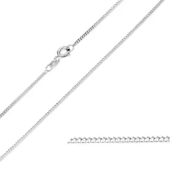 BNH panserkæde i sølv 38 cm x 1,3 mm