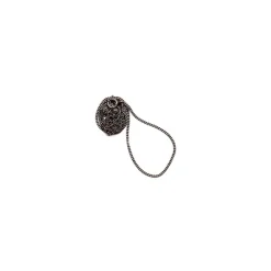 Bnh panserkæde i sort rhodineret sølv 50 cm x 1,2 mm