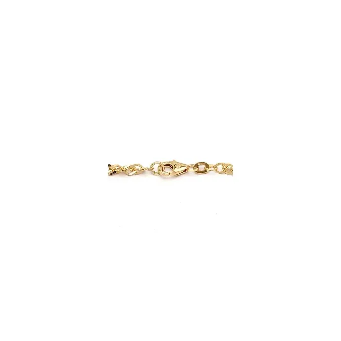 BNH singaporearmbånd i 14 karat guld 17 cm x 2,9 mm