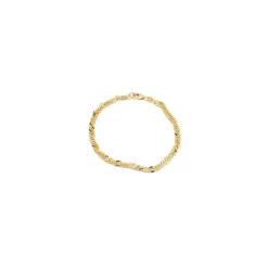 BNH singaporearmbånd i 14 karat guld 17 cm x 3,5 mm