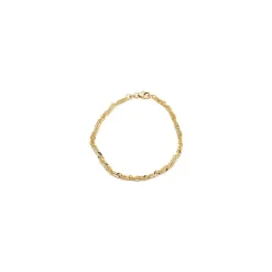 BNH singaporearmbånd i 8 karat guld 17 cm x 2,3 mm