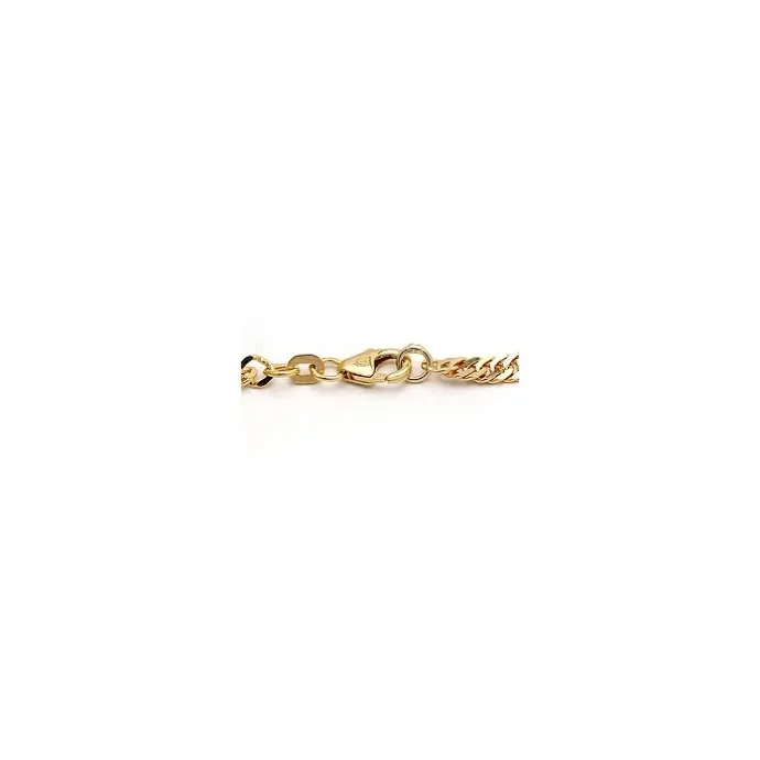 BNH singaporearmbånd i 14 karat guld 18,5 cm x 3,5 mm