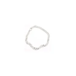 BNH singaporearmbånd i sølv 17 cm x 4,7 mm