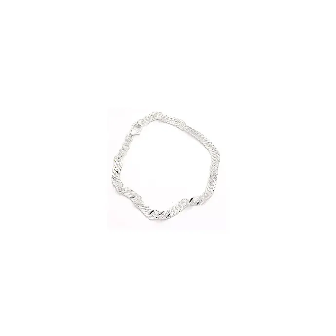 Bnh singaporearmbånd i sølv 21 cm x 4,7 mm