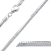BNH slangearmbånd i sølv 17 cm x 2,4 mm