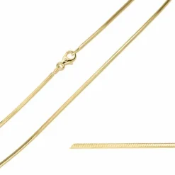 BNH slangekæde i 8 karat guld 50 cm x 1,3 mm