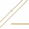BNH slangekæde i 14 karat guld 45 cm x 1,2 mm