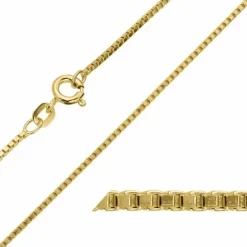 BNH veneziakæde i 8 karat guld 70 cm x 1,5 mm