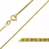 BNH veneziakæde i forgyldt sølv 36 cm x 1,2 mm