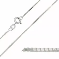 BNH veneziakæde i sølv 60 cm x 0,8 mm