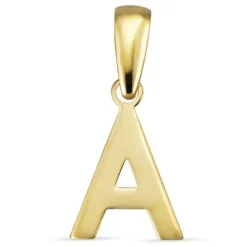 Bogstav A vedhæng i 8 karat guld